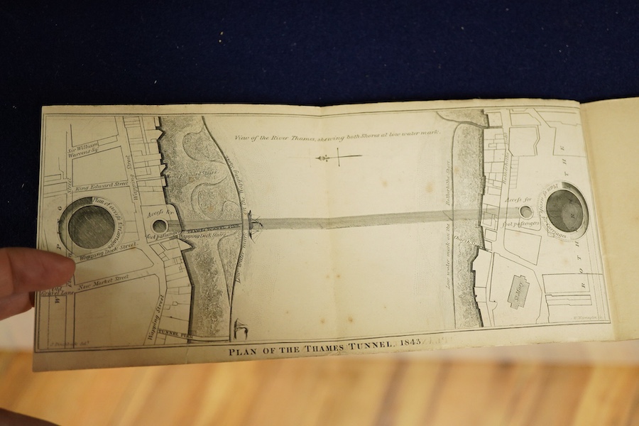Thames Tunnel booklet; An Explanation of the Works of the Thames Tunnel, now completed from Rotherhithe to Wapping, 16th edition 1851, published Warrington & Co., 28, Strand, and sold at the tunnel, containing a number o